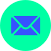 icon mail groen blauw